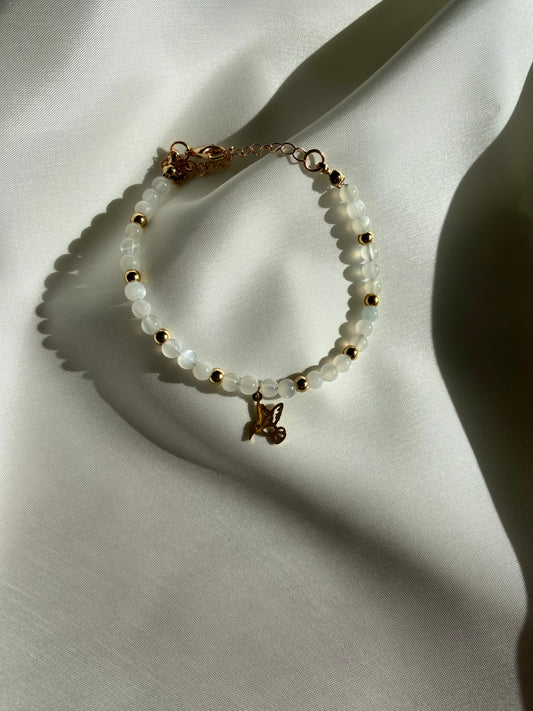 Bracelet Hirondelle en pierre de lune